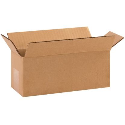 Picture of Partners Brand Long Corrugated Boxes, 10inL x 4inH x 4inW, Kraft, Pack Of 25