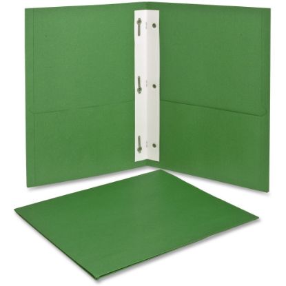 Picture of Oxford Twin-Pocket Folders With Fasteners, Letter Size (8 1/2in x 11in), Light Green, Pack Of 2