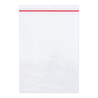 Picture of Partners Brand Industrial Zippered Job Ticket Holders, 9in x 12in, Clear, Case Of 15 Holders