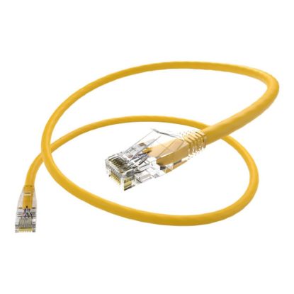 Picture of Unirise UNC Group Clearfit - Patch cable - RJ-45 (M) to RJ-45 (M) - 12 ft - CAT 6 - snagless - yellow