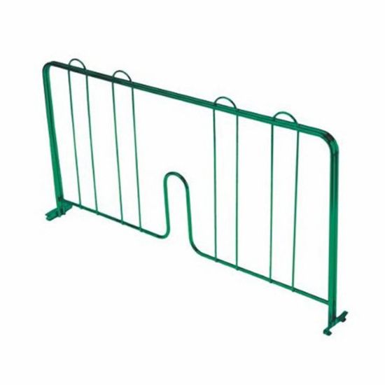 Picture of Thunder Group Pressure Fit Wire Shelf Divider For 24in Epoxy Shelves, 8in x 24in, Green