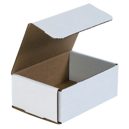 Picture of Partners Brand White Corrugated Mailers, 6 1/2in x 4 1/2in x 2 1/2in,, Pack Of 50