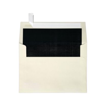 Picture of LUX Invitation Envelopes, A7, Peel & Stick Closure, Black/Natural, Pack Of 50