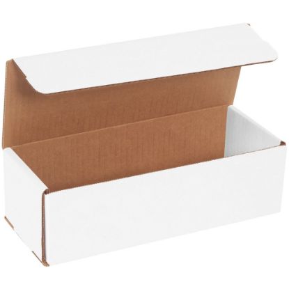 Picture of Partners Brand White Corrugated Mailers, 10in x 4in x 3in, Pack Of 50