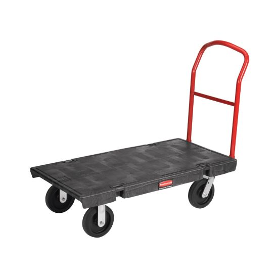 Picture of Rubbermaid Heavy-Duty Platform Truck Cart, 1000 Lb Capacity, 24in x 48in, Black