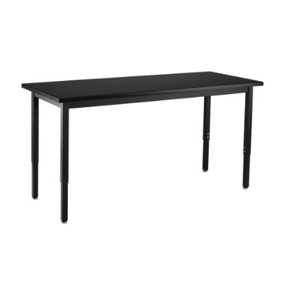 Picture of National Public Seating Heavy-Duty Steel Activity Table, 37-1/4inH x 30inW x 60inL, Black