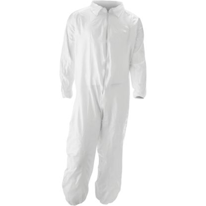 Picture of MALT ProMax Coverall - Recommended for: Chemical, Painting, Food Processing, Pesticide Spraying, Asbestos Abatement - 2-Xtra Large Size - Zipper Closure - Polyolefin - White - 25 / Carton