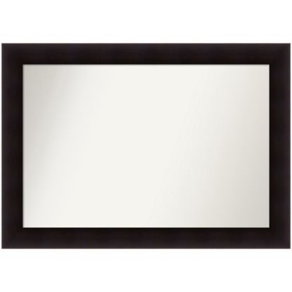 Picture of Amanti Art Non-Beveled Rectangle Wood-Framed Bathroom Wall Mirror, 29-1/2in x 41-1/2in, Portico Espresso