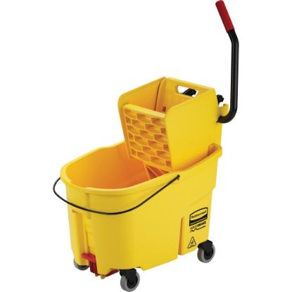 Picture of Rubbermaid EZMT Bucket With Sideward Pressure Wringer Combo, 44 Quarts