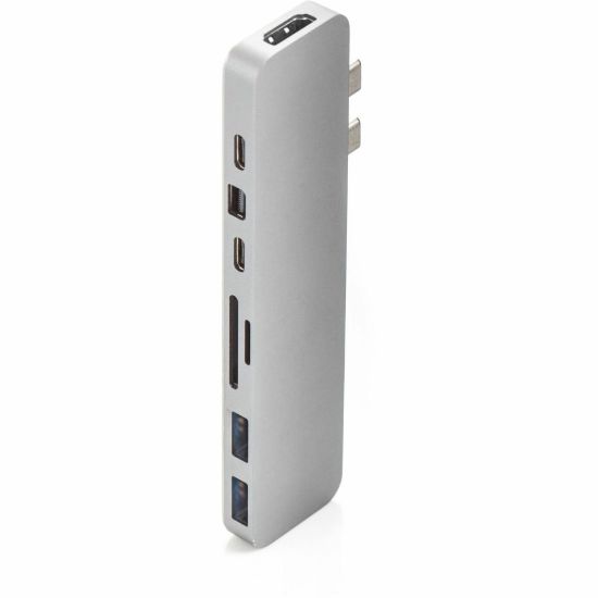 Picture of Hyper, HyperDrive PRO 8-in-2 USB-C Hub, 7/16inH x 1-1/4inW x 5-3/16inD, Silver, GN28D_SILVER