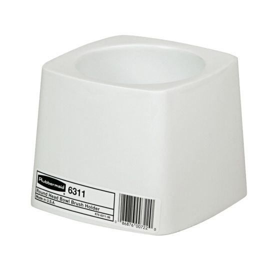 Picture of Rubbermaid Commercial-Grade Toilet Bowl Brush Holder, 5in Diameter, White