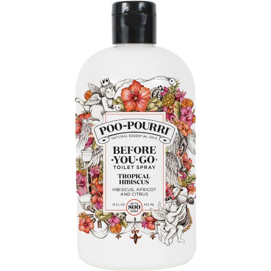 Picture of Poo-Pourri Before You Go Toilet Spray, 16 Oz, Tropical Hibiscus, Pack Of 6 Bottles