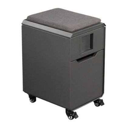 Picture of Vari Locker Seat 16inD Vertical Mobile File Cabinet, Gray, Delivery