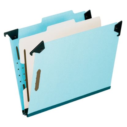 Picture of Pendaflex Hanging Classification Folders, 2in Expansion, 8 1/2in x 11in, Blue, Pack Of 10