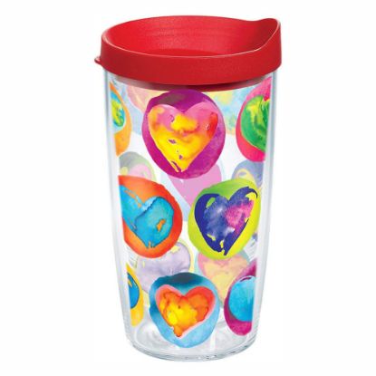 Picture of Tervis Hearts Tumbler With Lid, Multicolor, 16 Oz