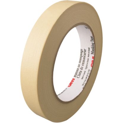 Picture of 3M 203 Masking Tape, 3in Core, 0.75in x 180ft, Natural, Pack Of 48