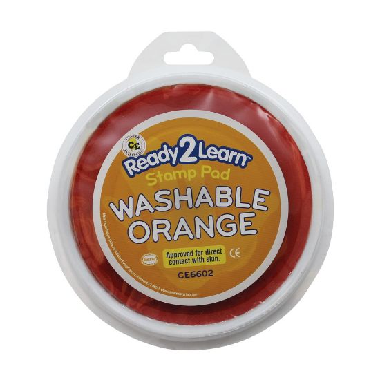 Picture of Ready 2 Learn Jumbo Washable Stamp Pad, Orange, Pack Of 6