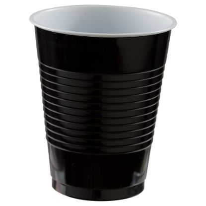 Picture of Amscan Plastic Cups, 18 Oz, Black, Set Of 150 Cups