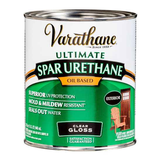 Picture of Varathane Ultimate Oil-Based Spar Urethane, 1 Qt, Clear Gloss, Pack Of 2 Cans