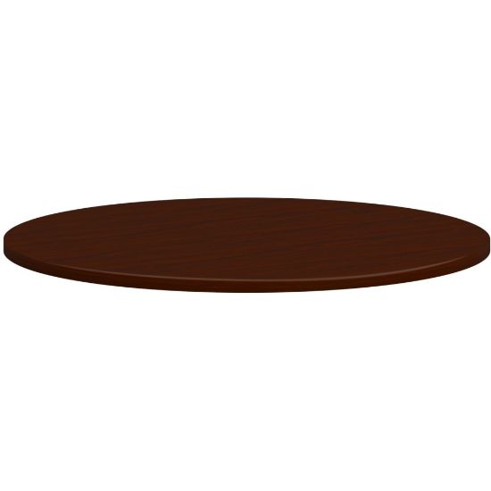 Picture of HON Mod HLPLTBL42RND Conference Table Top - 42in - Finish: Traditional Mahogany