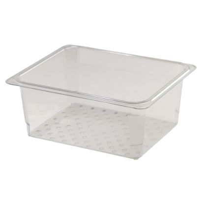 Picture of Cambro Camwear GN 1/2 Size 5in Colander Pans, Clear, Set Of 6 Pans