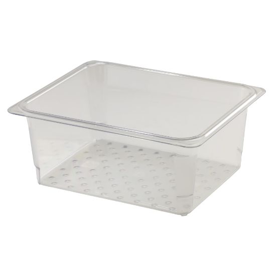 Picture of Cambro Camwear GN 1/2 Size 5in Colander Pans, Clear, Set Of 6 Pans