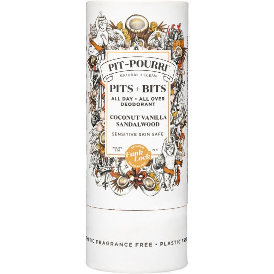 Picture of Poo-Pourri Pit-Pourri Natural Deodorant, Coconut Vanilla Sandalwood, 2 Oz, Pack Of 6