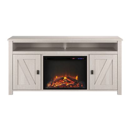 Picture of Ameriwood Home Farmington Electric Fireplace TV Console For 60in TVs, Ivory