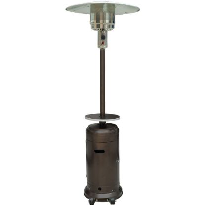 Picture of Hanover 7-Ft. Steel Umbrella Patio Heater in Hammered Bronze - Gas - Propane - 14.07 kW - 16 Sq. ft. Coverage Area - Outdoor - Hammered Bronze