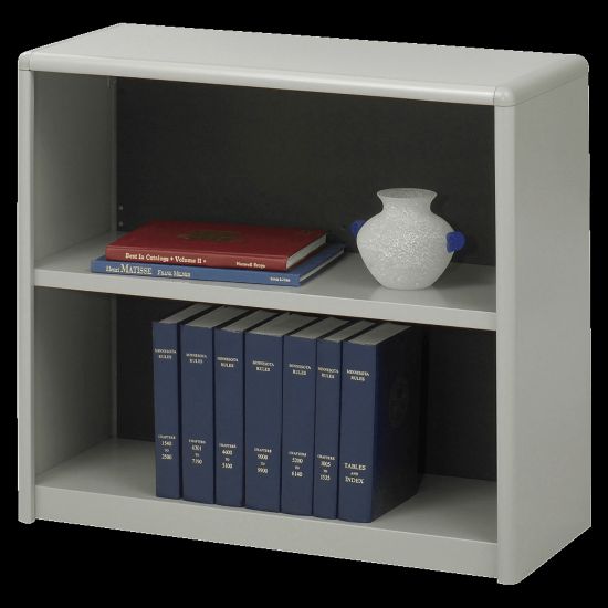 Picture of Safco Value Mate Steel Modular Shelving Bookcase, 2 Shelves, 28inH x 31-3/4inW x 13-1/2inD, Gray