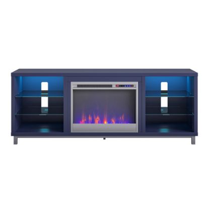 Picture of Ameriwood Home Lumina 70in Fireplace TV Stand, Navy