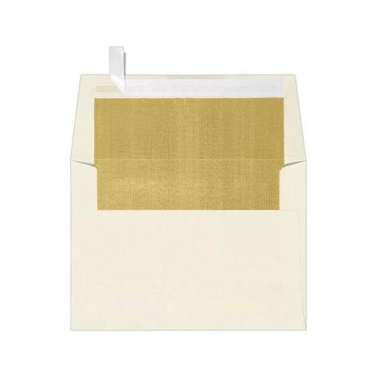 Picture of LUX Invitation Envelopes, A6, Peel & Press Closure, Gold/Natural, Pack Of 250