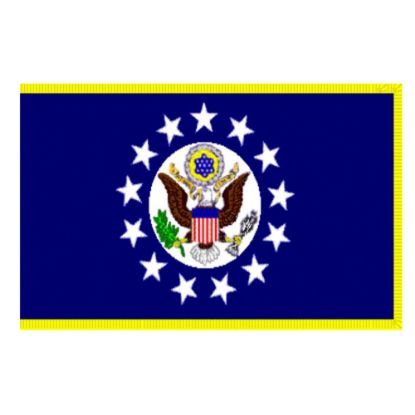 Picture of Missions Chief of Missions Flag, 36in x 68in, Blue/Gold/White