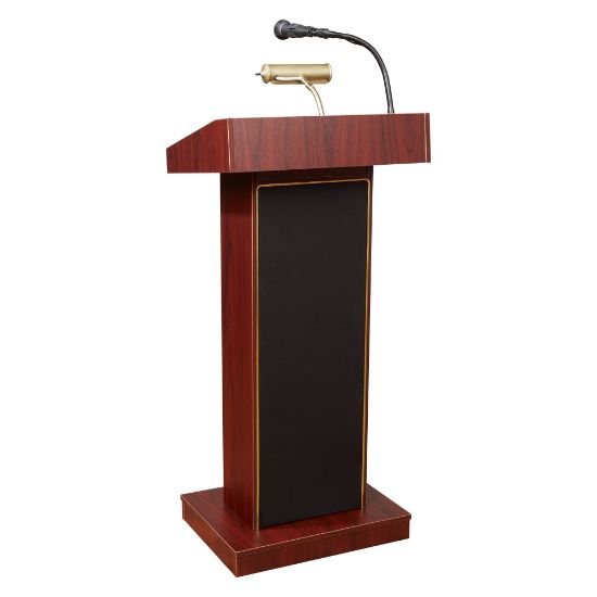 Picture of Oklahoma Sound 800X Series Floor Lectern, Mahogany