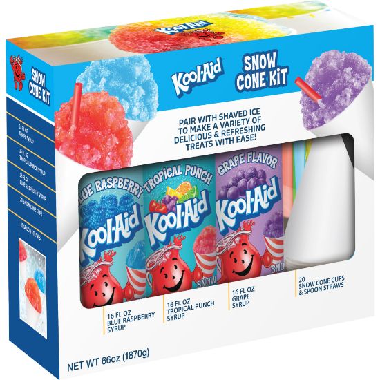 Picture of Nostalgia Kool-Aid Snow Cone Syrup Party Kit