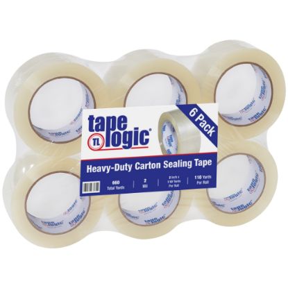 Picture of Tape Logic #400 Industrial Acrylic Tape, 3in Core, 2in x 110 Yd., Clear, Case Of 6