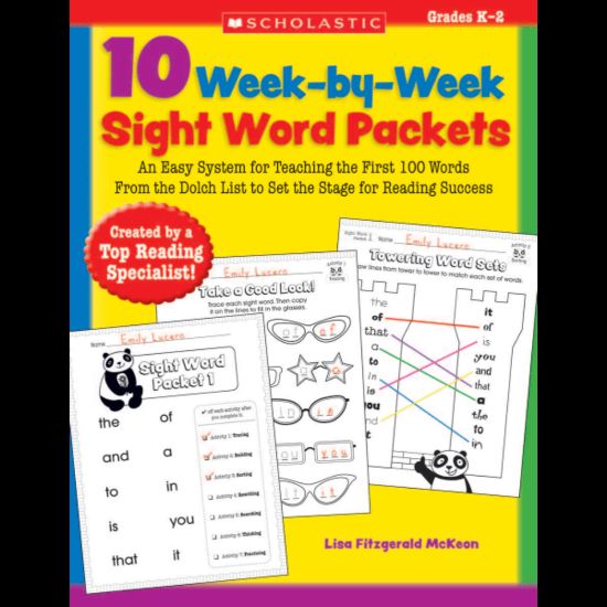 Picture of Scholastic 10 Week-By-Week Sight Word Packets