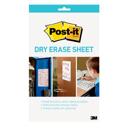 Picture of Post-it Dry Erase Sheets DEFSHEETS-3PK, 7 in x 11.3 in