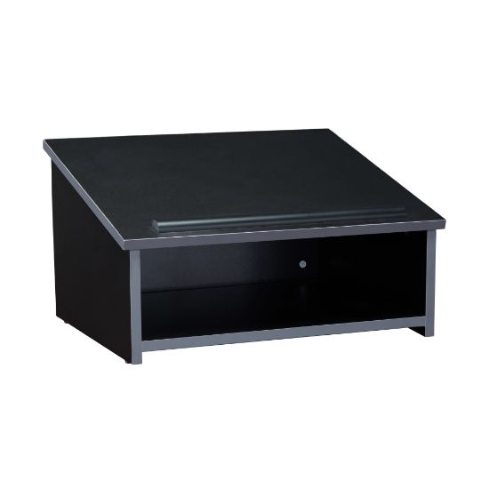 Picture of Oklahoma Sound Tabletop Lectern, 13-3/4inH x 23-3/4inW x 19-7/8inD, Black