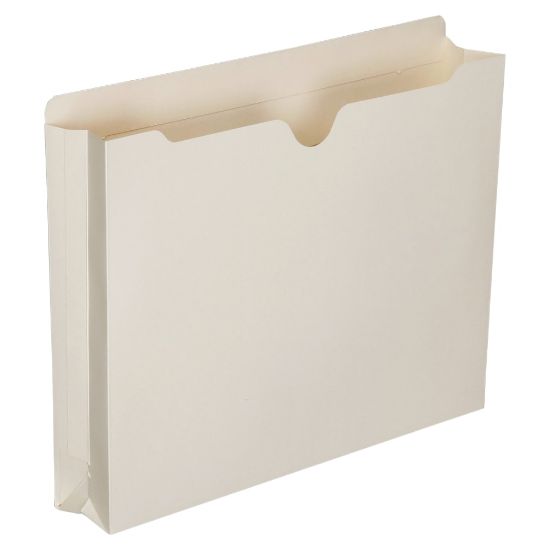 Picture of SKILCRAFT Manila Double-Ply Tab Expanding File Jackets, 2in Expansion, Letter Size Paper, 8 1/2in x 11in, 30% Recycled, Box Of 50