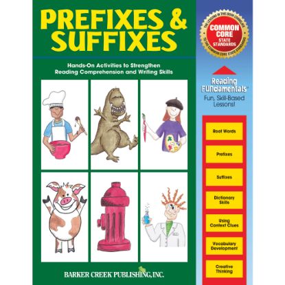 Picture of Barker Creek Grammar Activity Book, Prefixes/Suffixes, Grades 1 To College