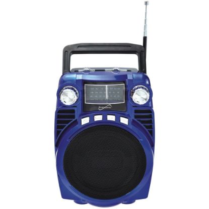 Picture of Supersonic SC-1390BT Portable Bluetooth Speaker System - Blue - Battery Rechargeable - USB