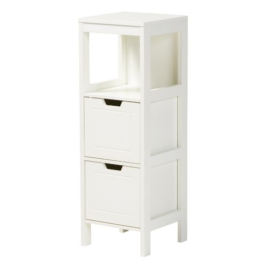 Picture of Baxton Studio Reuben 2-Drawer Storage Cabinet, White