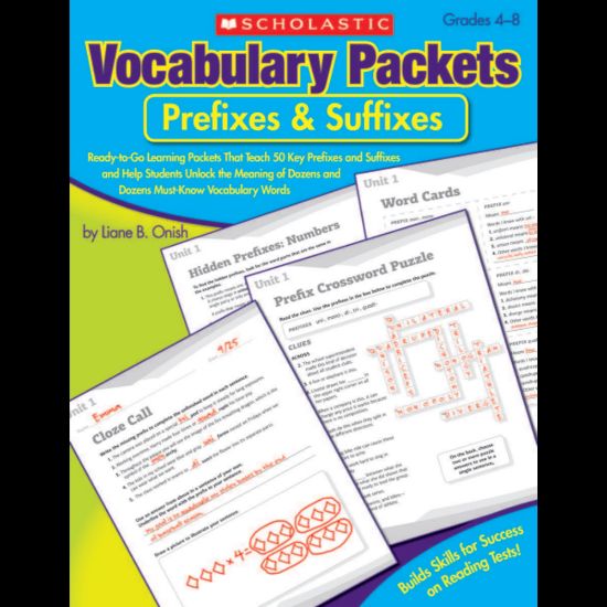 Picture of Scholastic Vocabulary Packet: Prefixes And Suffixes