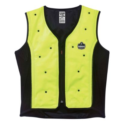 Picture of Ergodyne Chill-Its Evaporative Cooling Vest, Premium, Large, Lime, 6685