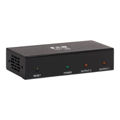 Picture of Eaton Tripp Lite series 2-Port HDMI Splitter, 4K x 2K @ 60 Hz, 4:4:4, Multi-Resolution Support, HDR, HDCP 2.2, TAA - Video/audio splitter - 2 x HDMI - desktop, rack-mountable - government GSA - TAA Compliant