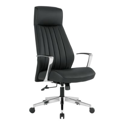 Picture of Office Star Dillion Ergonomic Antimicrobial Fabric High-Back Office Chair, Black