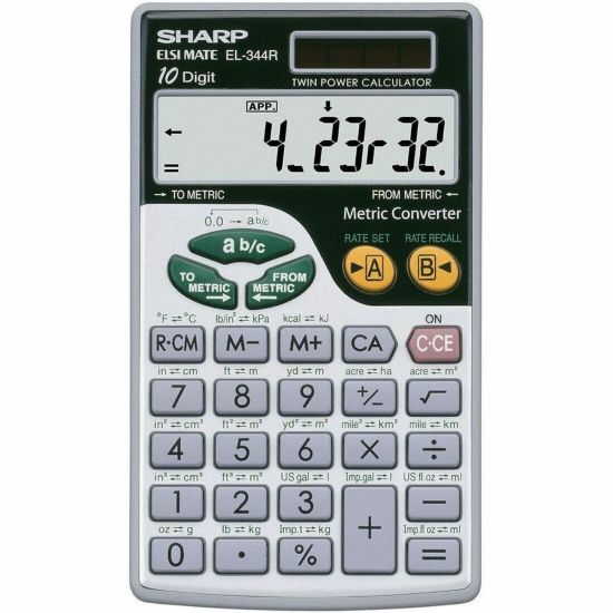 Picture of Sharp EL-344RB Handheld Calculator