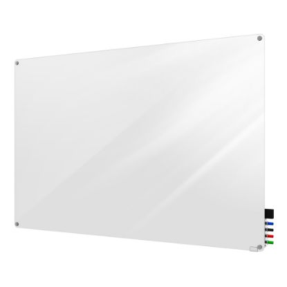 Picture of Ghent Harmony Magnetic Glass Unframed Dry-Erase Whiteboard, 36in x 48in, White