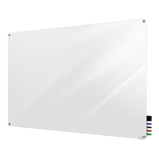 Picture of Ghent Harmony Magnetic Glass Unframed Dry-Erase Whiteboard, 36in x 48in, White